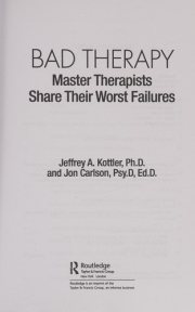 Couverture : Bad therapy