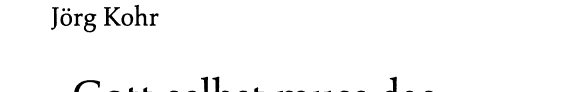 Couverture : "Gott selbst muss das letzte Wort sprechen--"