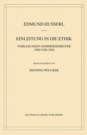 Couverture : Einleitung in die Ethik