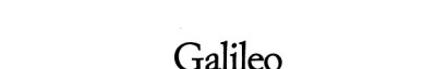 Couverture : Galileo "filosofo geometra"