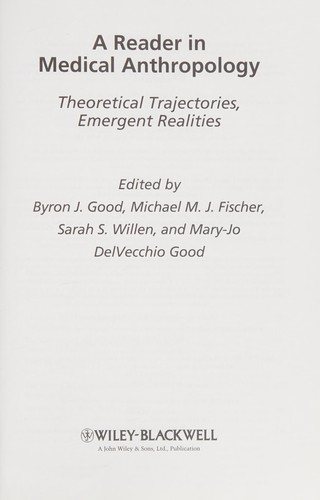 Couverture : Anthropology of medicine
