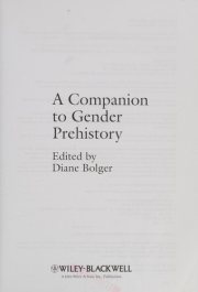 Couverture : A Companion to Gender Prehistory