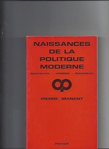Couverture : Naissances de la politique moderne