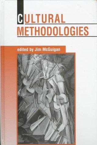 Couverture : Cultural methodologies