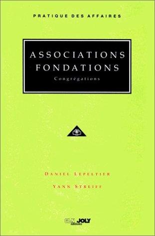 Couverture : Associations, fondations, congrégations