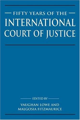 Couverture : Fifty years of the International Court of Justice