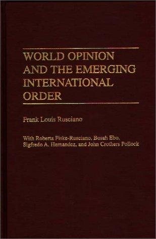 Couverture : World opinion and the emerging international order