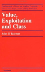 Couverture : Value, exploitation, and class