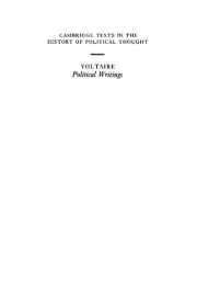 Couverture : Political writings