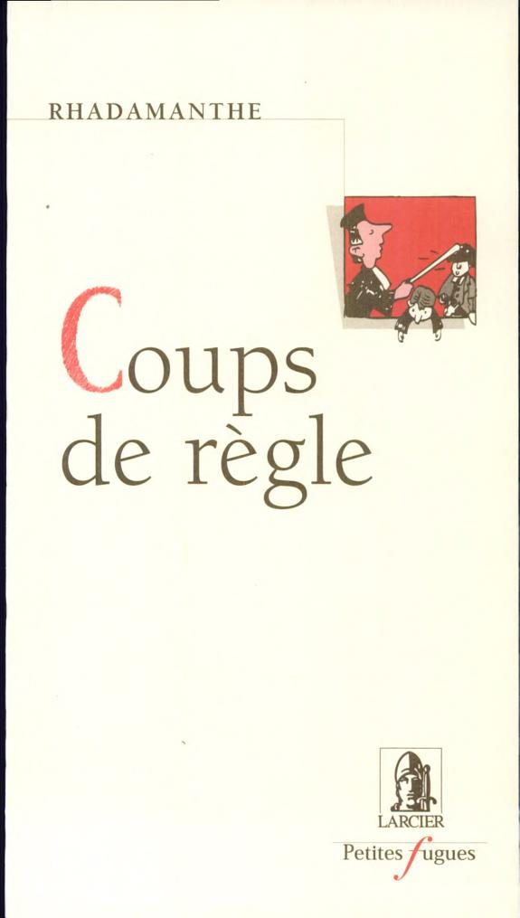 Couverture : Coups de règle