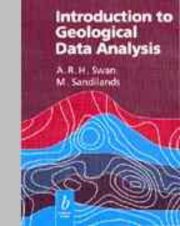 Couverture : Introduction to geological data analysis