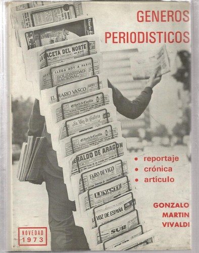Couverture : Generos periodísticos: reportaje, crónica, artículo (análisis diferencial)