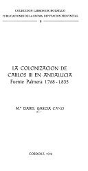 Couverture : La colonización de Carlos III en Andalucía