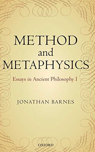 Couverture : Method and Metaphysics