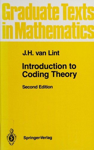 Couverture : Introduction to coding theory