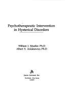 Couverture : Psychotherapeutic intervention in hysterical disorders