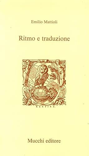 Couverture : Ritmo e traduzione