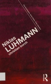 Couverture : Niklas Luhmann