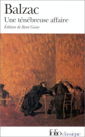 Couverture : Une Ténébreuse affaire