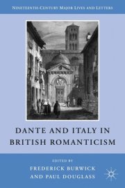 Couverture : Dante and Italy in British Romanticism