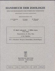 Couverture : Handuch der Zoologie
