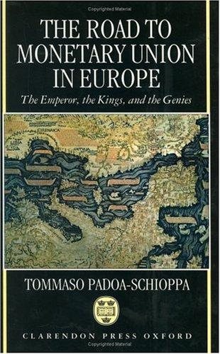 Couverture : The road to monetary union in Europe