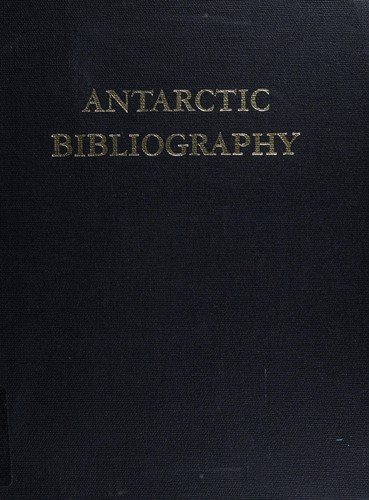 Couverture : Antarctic Bibliography, 1991 (Antarctic Bibliography, 1991)