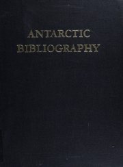 Couverture : Antarctic Bibliography, 1991 (Antarctic Bibliography, 1991)