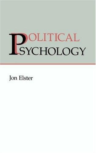 Couverture : Political psychology