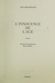 Couverture : L' innocence de l'âge