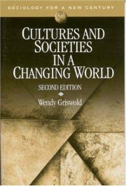 Couverture : Cultures and societies in a changing world