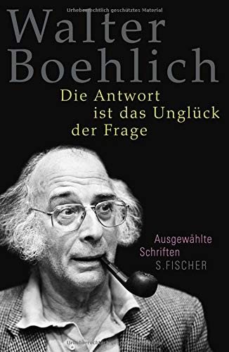 Couverture : Die Antwort ist das Unglück der Frage