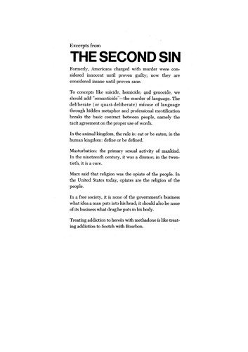 Couverture : The second sin