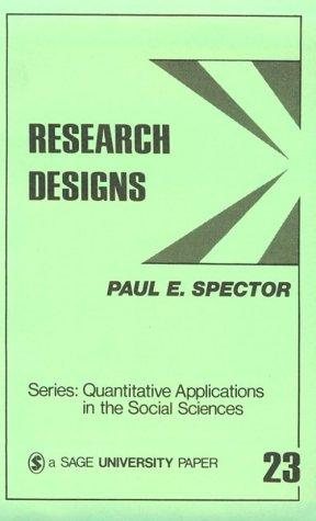 Couverture : Research Designs