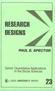 Couverture : Research Designs