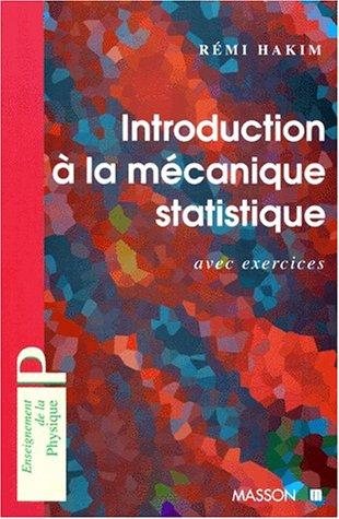 Couverture : Introduction à la mécanique statistique
