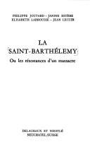 Couverture : La Saint-Barthélemy