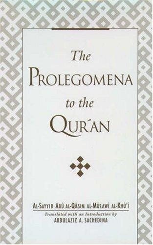 Couverture : The Prolegomena to the Qurʼan