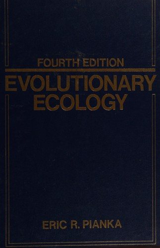 Couverture : Evolutionary ecology