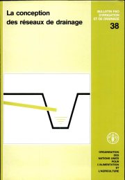 Couverture : La Conception des réseaux de drainage