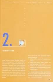 Couverture : Research on work-related stress