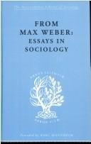Couverture : From Max Weber