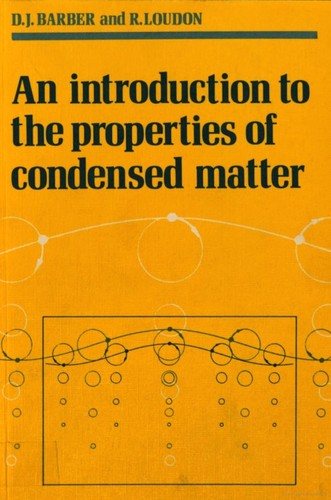 Couverture : An introduction to the properties of condensed matter
