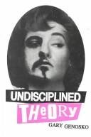 Couverture : Undisciplined theory