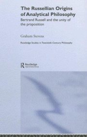 Couverture : The Russellian origins of analytical philosophy