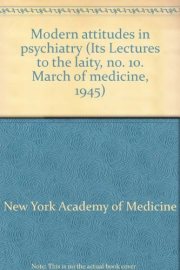 Couverture : Modern attitudes in psychiatry
