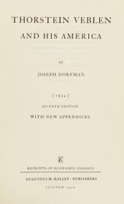 Couverture : Thorstein Veblen and his America.