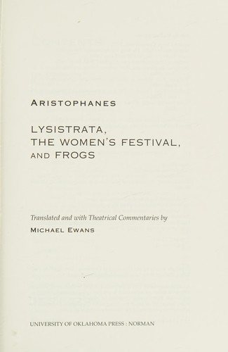Couverture : Lysistrata