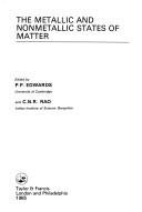 Couverture : The Metallic and nonmetallic states of matter
