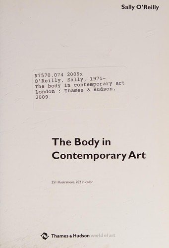 Couverture : The body in contemporary art